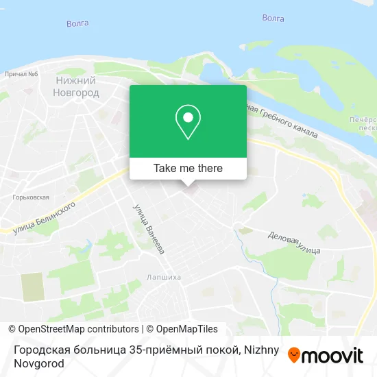 Городская больница 35-приёмный покой map