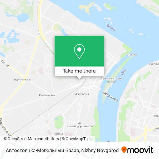 Автостоянка-Мебельный Базар map