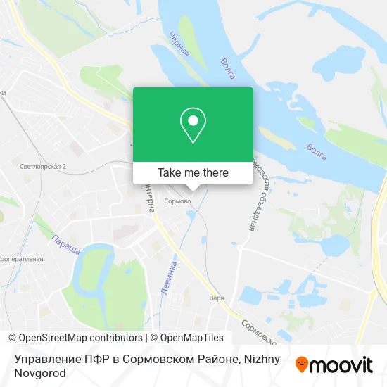 Управление ПФР в Сормовском Районе map