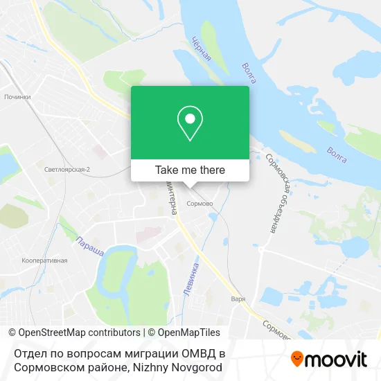 Отдел по вопросам миграции ОМВД в Сормовском районе map