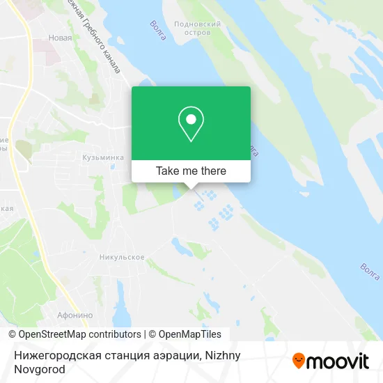 Нижегородская станция аэрации map