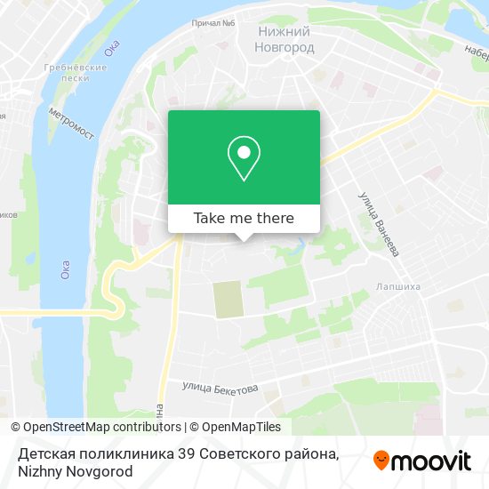 Детская поликлиника 39 Советского района map