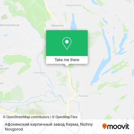 Афонинский кирпичный завод Керма map