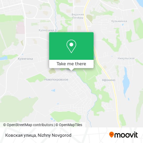 Ковская улица map