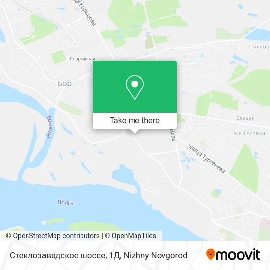 Стеклозаводское шоссе, 1Д map