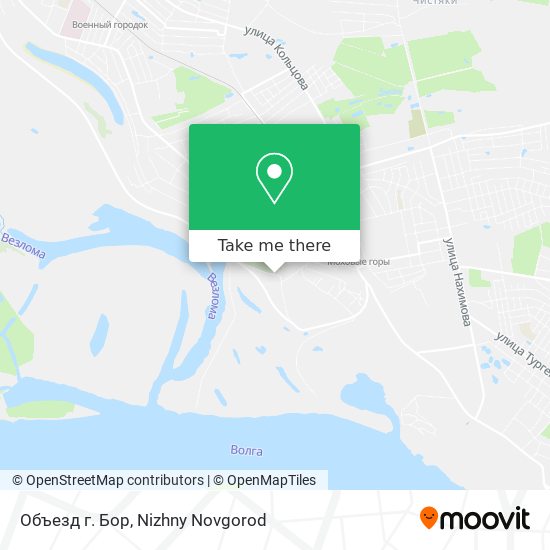 Объезд г. Бор map