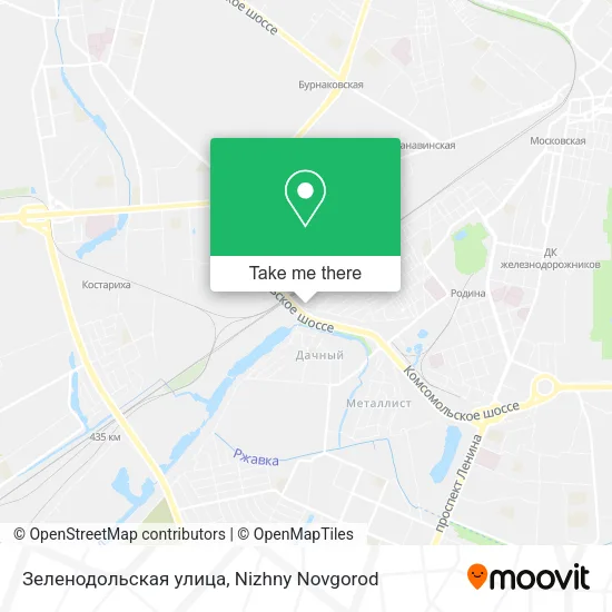 Зеленодольская улица map