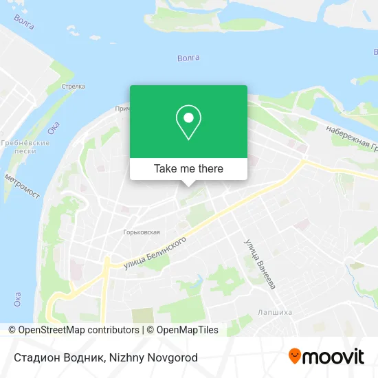 Стадион Водник map