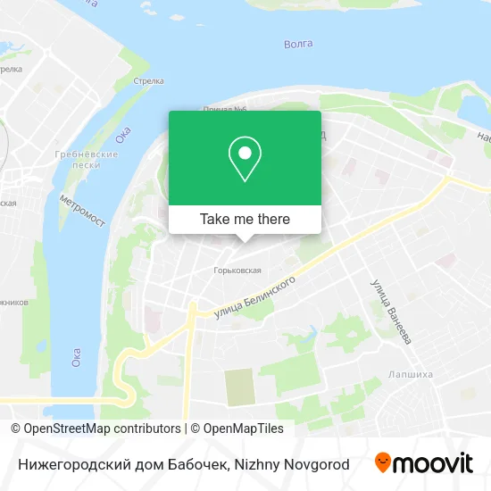 Нижегородский дом Бабочек map