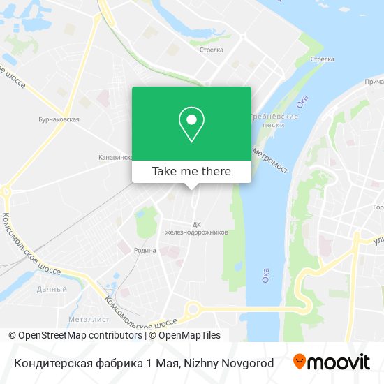 Кондитерская фабрика 1 Мая map