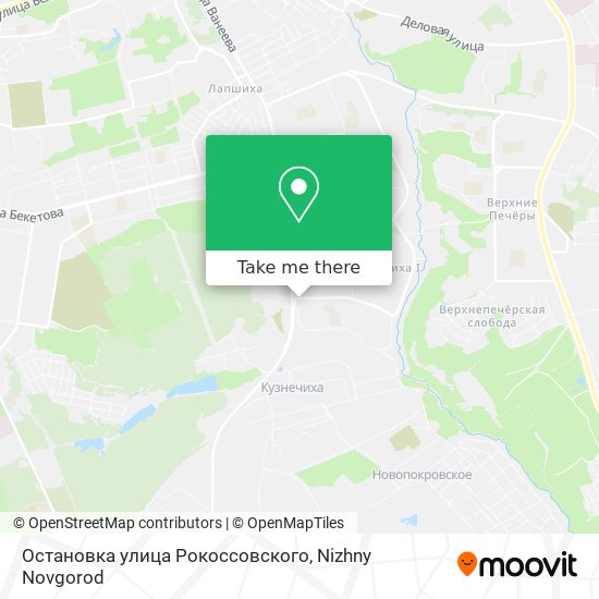 Остановка улица Рокоссовского map