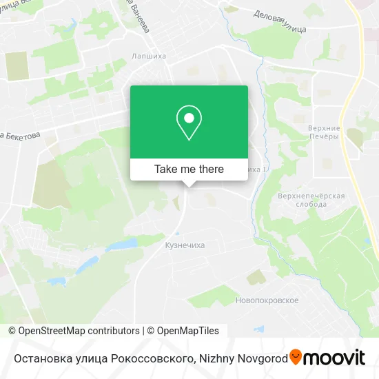 Остановка улица Рокоссовского map