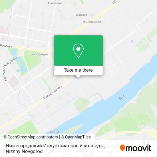 Нижегородский Индустриальный колледж map