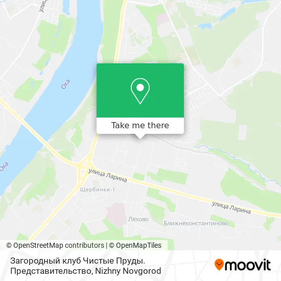 Загородный клуб Чистые Пруды. Представительство map