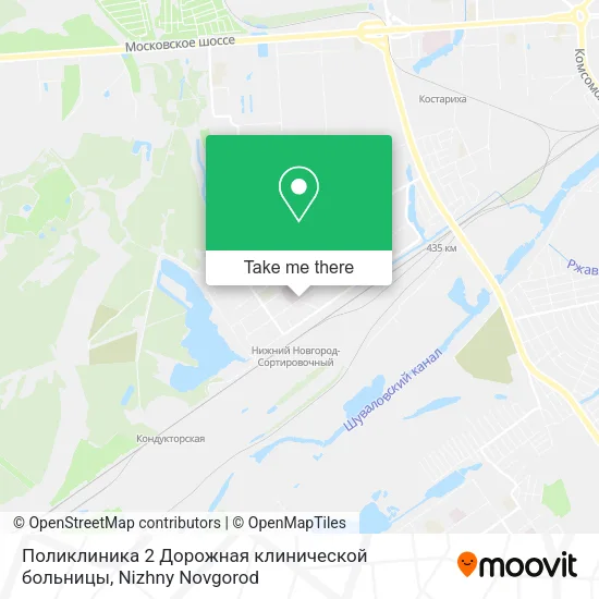 Поликлиника 2 Дорожная клинической больницы map