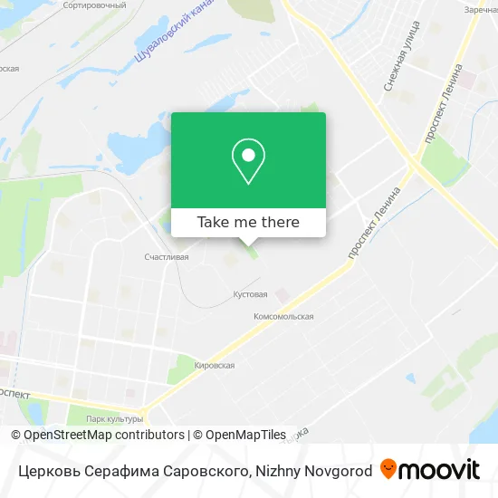 Церковь Серафима Саровского map