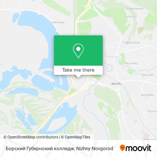 Борский Губернский колледж map