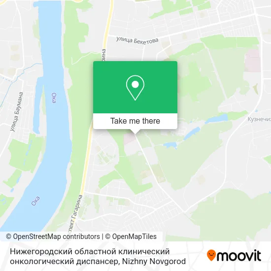 Нижегородский областной клинический онкологический диспансер map