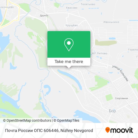 Почта России ОПС 606446 map