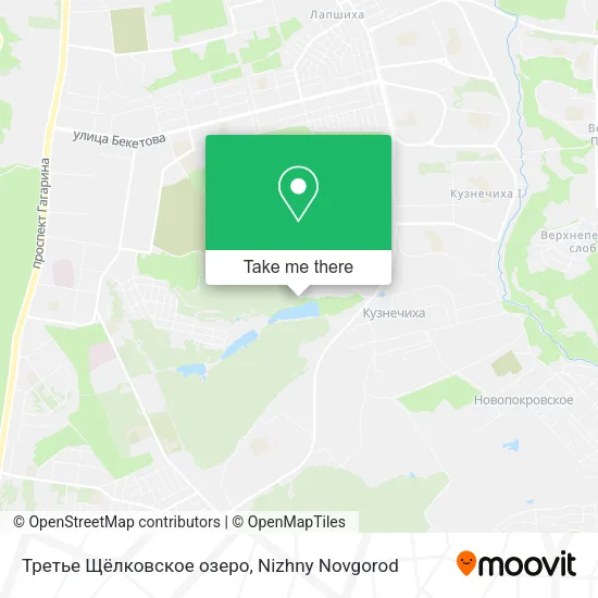 Третье Щёлковское озеро map