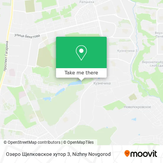 Озеро Щелковское хутор 3 map