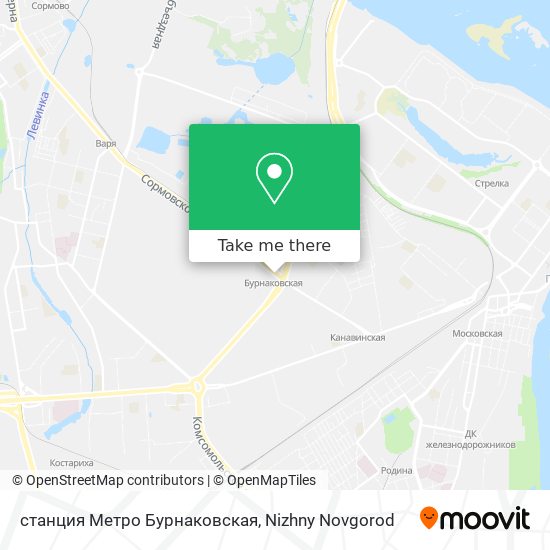 станция Метро Бурнаковская map