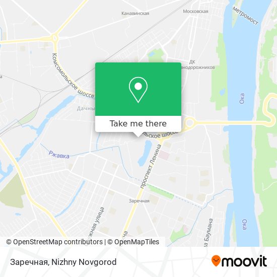 Заречная map