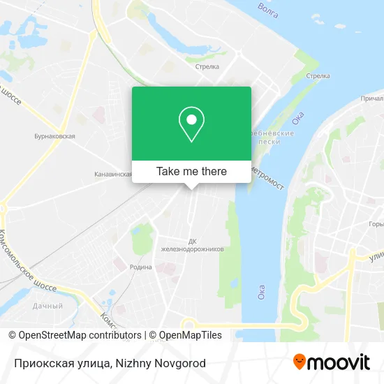 Приокская улица map