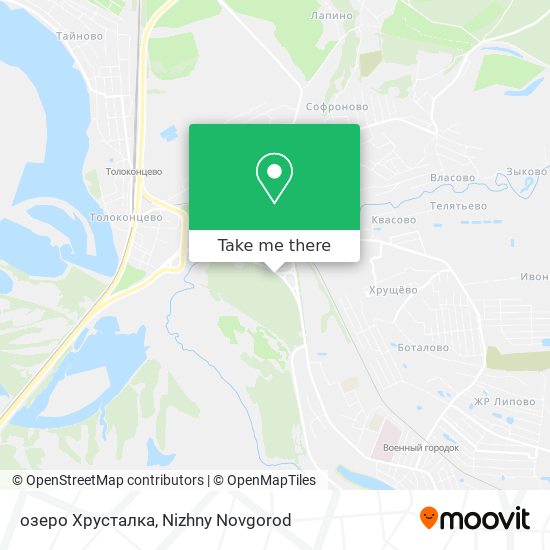 озеро Хрусталка map