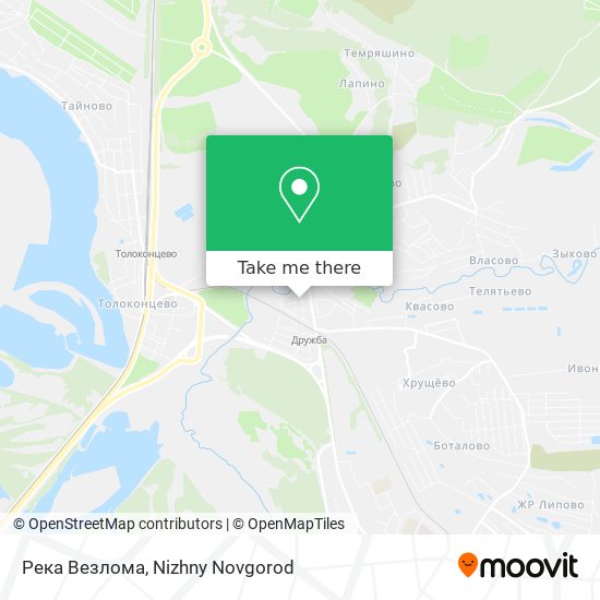 Река Везлома map