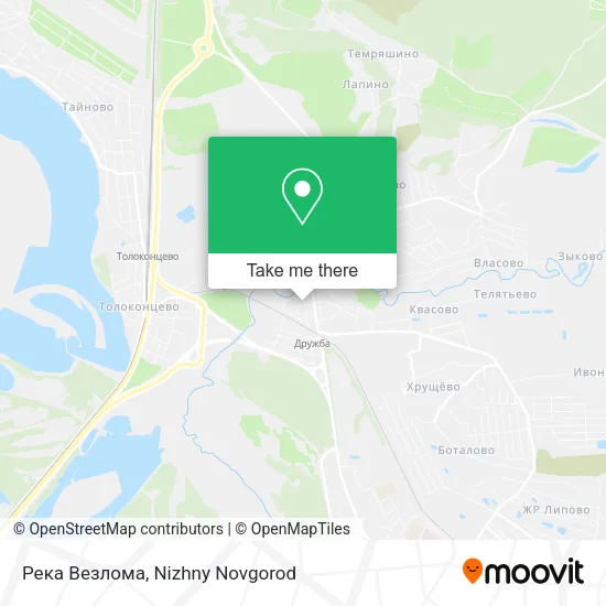 Река Везлома map