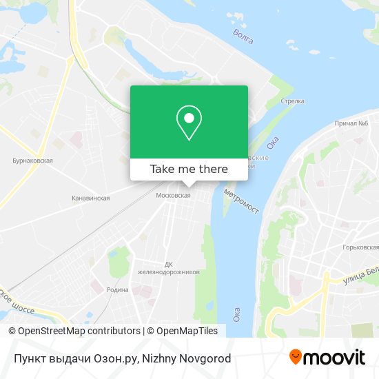 Пункт выдачи Озон.ру map