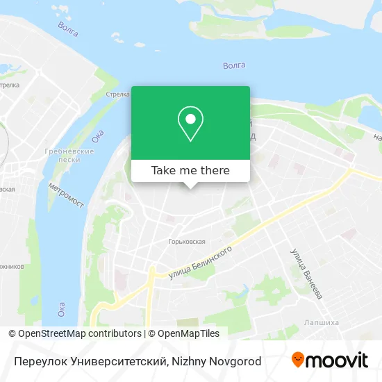 Переулок Университетский map