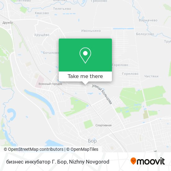 бизнес инкубатор Г.  Бор map