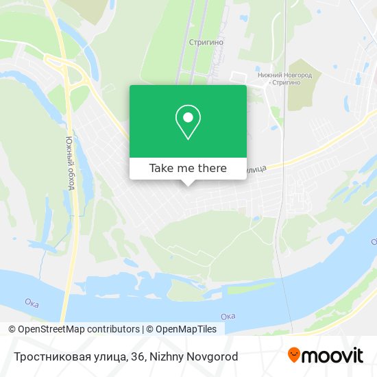 Тростниковая улица, 36 map