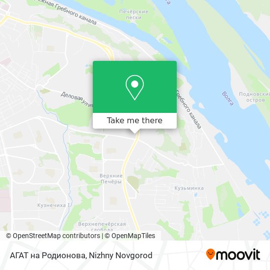 АГАТ на Родионова map