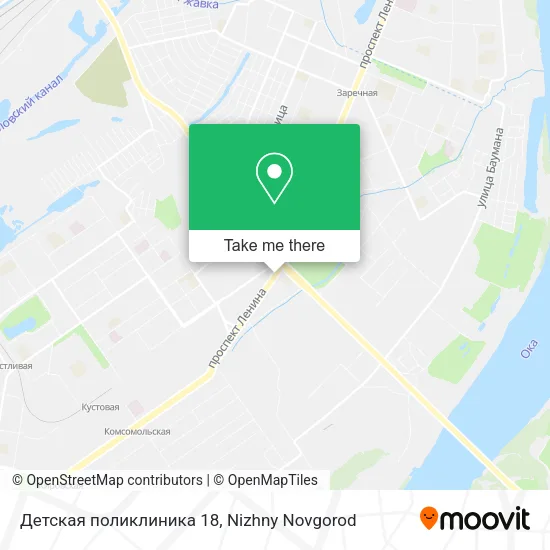 Детская поликлиника 18 map