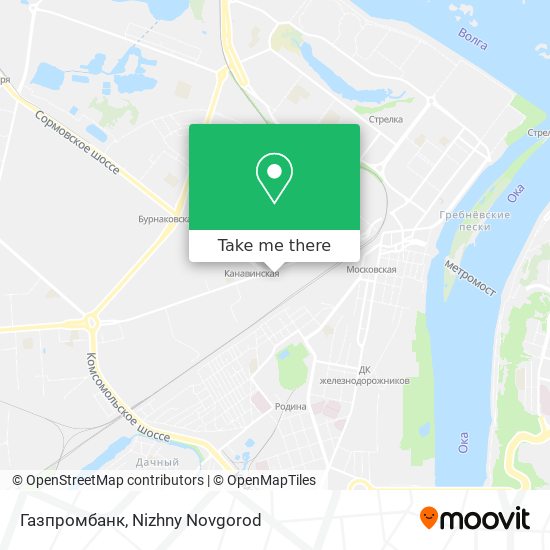 Газпромбанк map