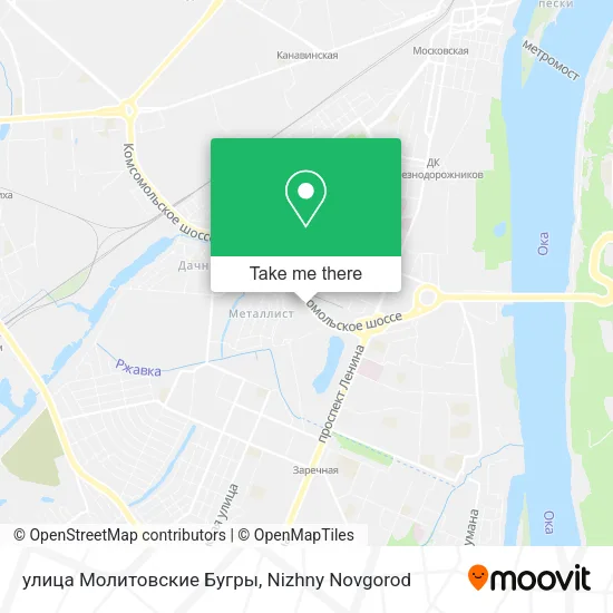 улица Молитовские Бугры map