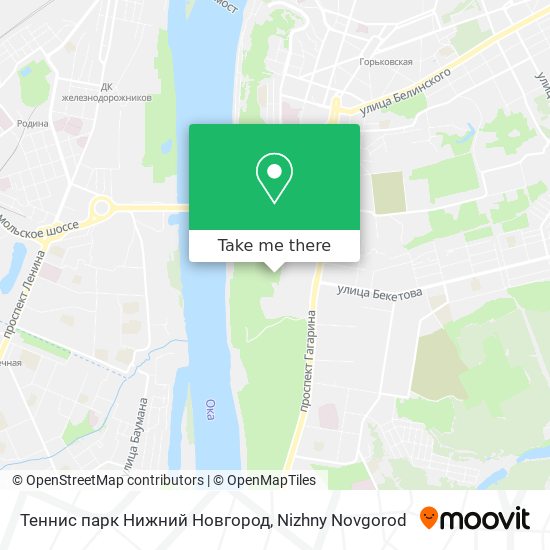 Теннис парк Нижний Новгород map