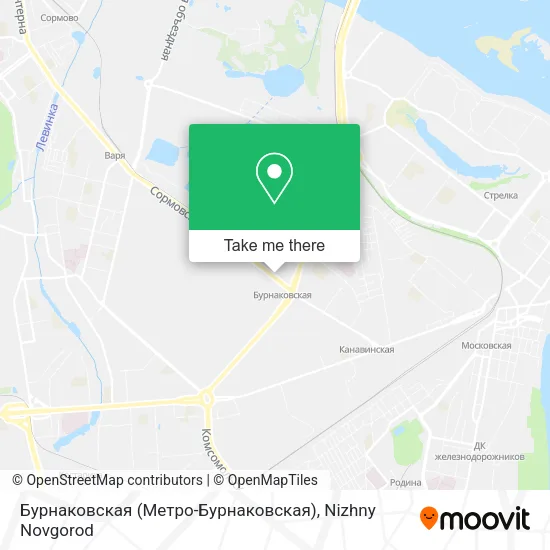 Бурнаковская (Метро-Бурнаковская) map