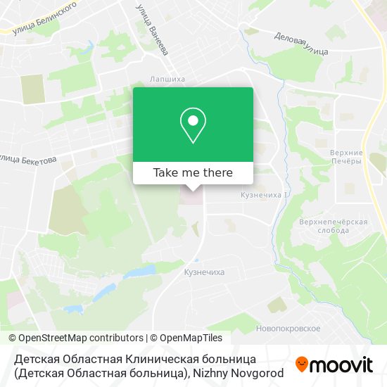 Детская Областная Клиническая больница map