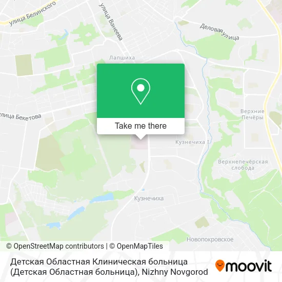 Детская Областная Клиническая больница map