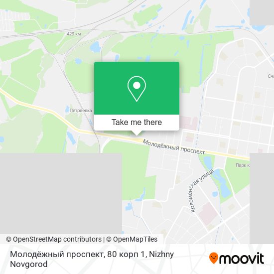 Молодёжный проспект, 80 корп 1 map