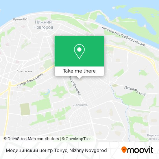 Медицинский центр Тонус map