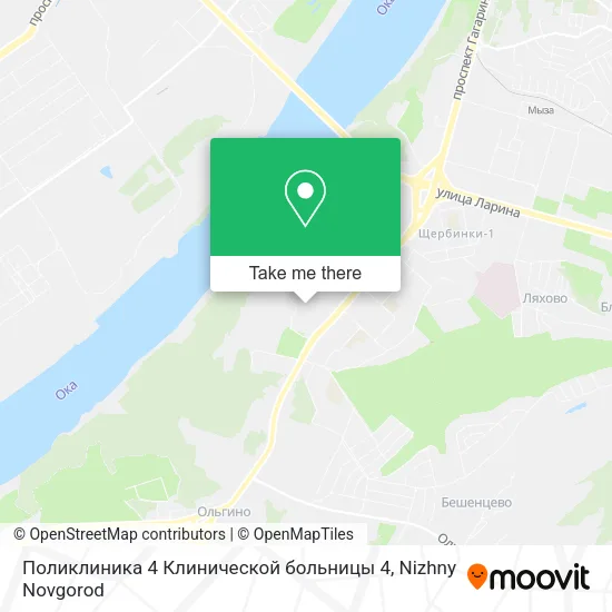 Поликлиника 4 Клинической больницы 4 map