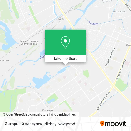 Янтарный переулок map