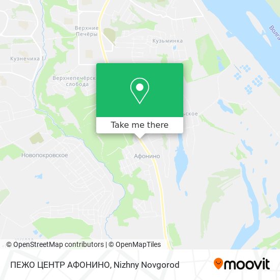 ПЕЖО ЦЕНТР АФОНИНО map