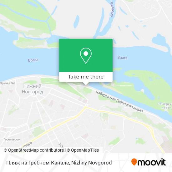 Пляж на Гребном Канале map