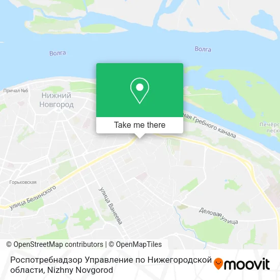 Роспотребнадзор Управление по Нижегородской области map